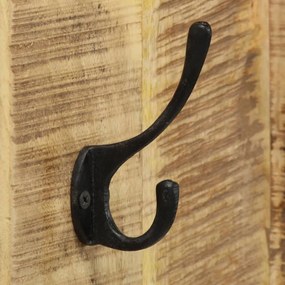 2 db falra szerelhető tömör mangófa fogas 36 x 110 x 3 cm