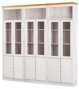 Fehér borovi fenyő tálalószekrény 518x223 cm Anita – Støraa