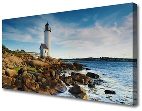 Vászonkép Lighthouse Landscape 100x50 cm