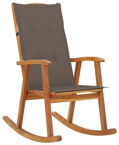 Tömör akácfa hintaszék párnákkal