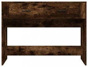 füstös tölgy színű szerelt fa tálalóasztal 100 x 39 x 75 cm