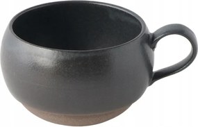 Teás/kávés bögre fogantyúval, 280ml, kézzel készített, prod.Japonia