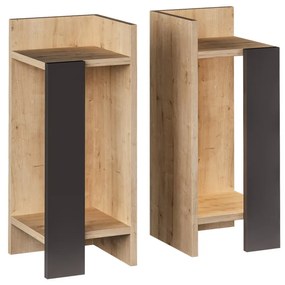 Éjjeliszekrény Elos Oak, 2 db