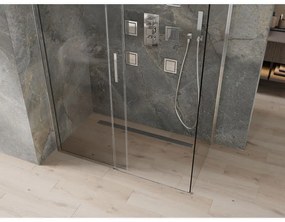 Mexen Omega zuhanykabin 160x90cm, 8mm üveg, króm profil-átlátszó üveg, 825-160-090-01-00