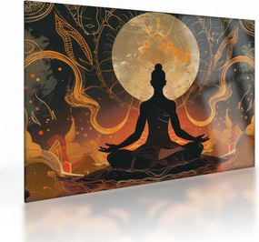 Üveg kép - Meditáció (70x50 cm)