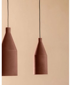 Terrakotta színű függőlámpa fém búrával ø 15 cm Peralta – Kave Home