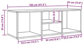 kézműves tölgy színű szerelt fa cipőtároló pad 105 x 35 x 35 cm