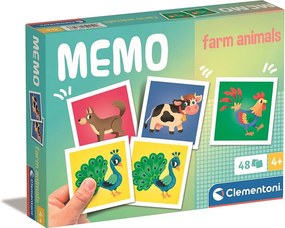 Állatos Farm memóriajáték 48 db-os Clementoni