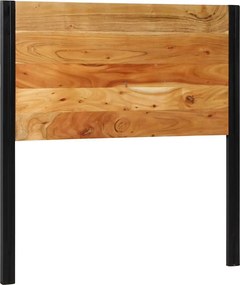 vidaXL tömör fa akác és vas fejtámla 100 cm