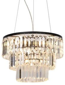 Zuma Line P17127-4 - Csillár zsinóron TIFANNY 4xE14/40W/230V fekete