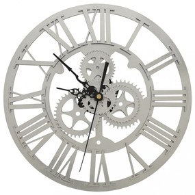 ezüstszínű akril falióra 30 cm