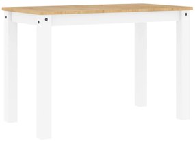 Panama fehér tömör fenyőfa ebédlőasztal 117 x 60 x 75 cm