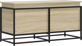 vidaXL sonoma tölgy szerelt fa tárolóláda fedéllel 100x40x51,5 cm