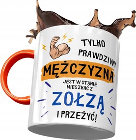 Narancssárga Bögre Vicces Élni Zoltánnal Nyomtatott Fotóval