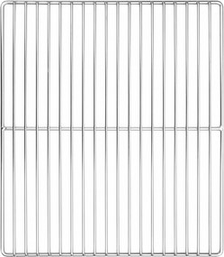vidaXL Grill rács Ezüst 40 x 35 cm Rozsdamentes acél