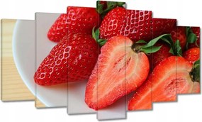 Vászonkép 140x80 Friss eper Kert