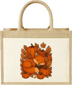 Sütőtök napja ősz róka Juta táska ajándék őszi bevásárláshoz