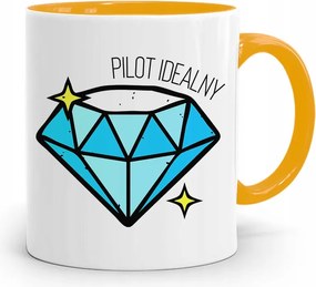 Távirányítós Bögre Sárga Születésnapi Ajándék fényképes nyomtatással