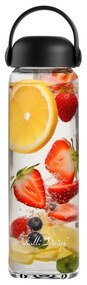 Fekete üveg ivópalack 540 ml Fuori – Vialli Design