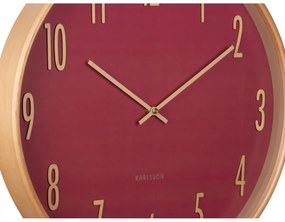 Karlsson 5996RD design falióra, piros, átmérő 40cm