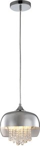 MILAGRO ML3802 LUNA Modern FĂŒggesztett LĂĄmpa KrĂłm, ĂtlĂĄtszĂł E14 IP20