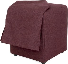 Cube H puff huzattal - S78 szövet - bordó R