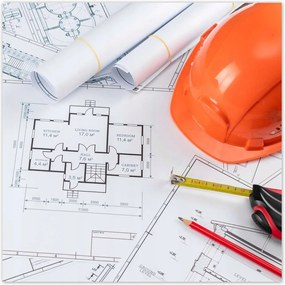 Poszterek 100x100 Építészeti rajz