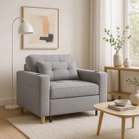 Dönthető fotel szürke, SOLOR