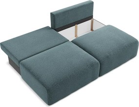 Türkiz kinyitható-tárolóhelyes kanapé 216 cm Kalena – Makamii