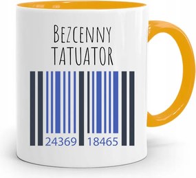 Tetoválóknak Tetováló Bögre Sárga Ajándék fényképes nyomtatással