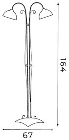 Állólámpa ANTICA 2xE27/60W/230V