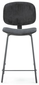 Fekete bárszék szett 2 db-os (ülésmagasság 66 cm) Arus – Marckeric