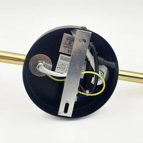 Felületre szerelhető csillár AURIS 3xE14/15W/230V arany/füstszínű fekete/bézs