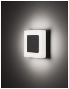 Nova Luce TUNE kültéri fali lámpa, fekete, 3000K melegfehér, beépített LED, 9W, 620 lm, 9529721