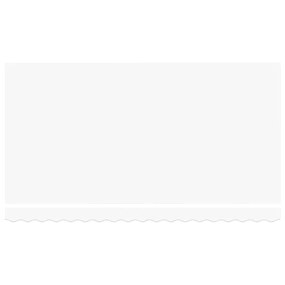 Behúzható napellenző Fehér 400 x 200 cm Pamut és Alumínium