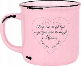 Bögre Rózsaszín Retro Ajándék Vicces Anyák Napja Isten Nem Lehetett Mindenhol