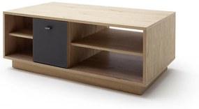 Valencia dohányzóasztal tölgy, antracit 115 cm
