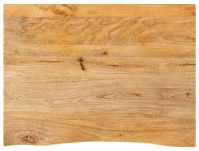 tömör mangófa természetes élű asztallap 90 x 60 x 2,5 cm