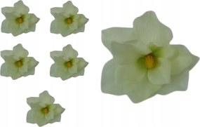 6x Mesterséges magnólia csomózó fej Mesterséges Virágok Magnólia