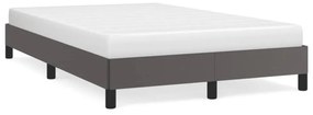 ágykeret matrac nélkül szürke 120x190 cm műbőr