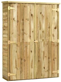 vidaXL kerti impregnált fenyőfa szerszámoskamra 123 x 50 x 171 cm