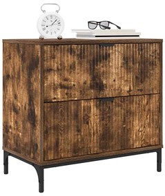 Éjjeli asztal fiókkal Füstölt tölgy 63.5 x 36 x 61 cm Faanyag