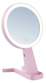 Immax 09102L - LED+CCT dimmelhető kozmetikai tükör SWEET LED/3W/5V rózsaszín
