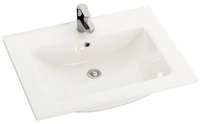 BATH DELUXE 06-060-60-11-01 - Beépíthető CHICAGO mosdó 61x46,5 cm fényes fehér