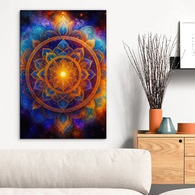 DUBLEZ | Fából készült kép - Angyali mandala