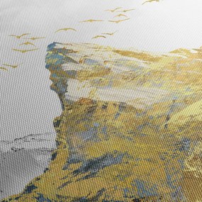 Kép - Zlatá hora (órával) (90x30 cm)