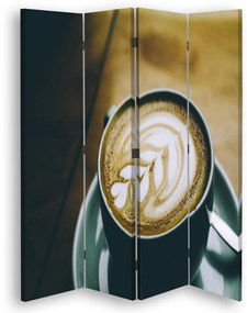 Gario Paraván Mintás kávé Méret: 145 x 170 cm, Kivitelezés: Klasszikus paraván