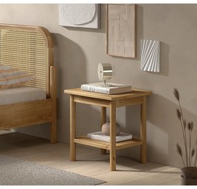 Natúr színű tölgyfa éjjeliszekrény Olive – Vipack