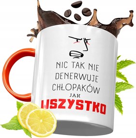 Narancssárga Bögre Fiúnak Tökéletes Ajándék fényképes nyomattal