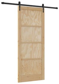 Csúszó ajtó Egyéb ORKDAL Természetes és fekete 86 x 211 cm
